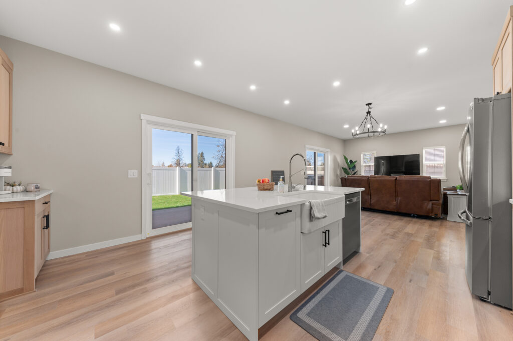 Aspenridge. Interior shot of kitchen area.