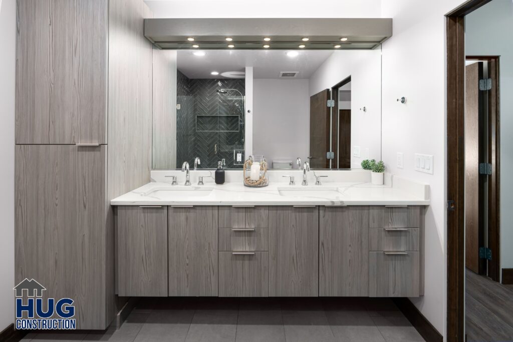 Image of a vanity in the bathroom.