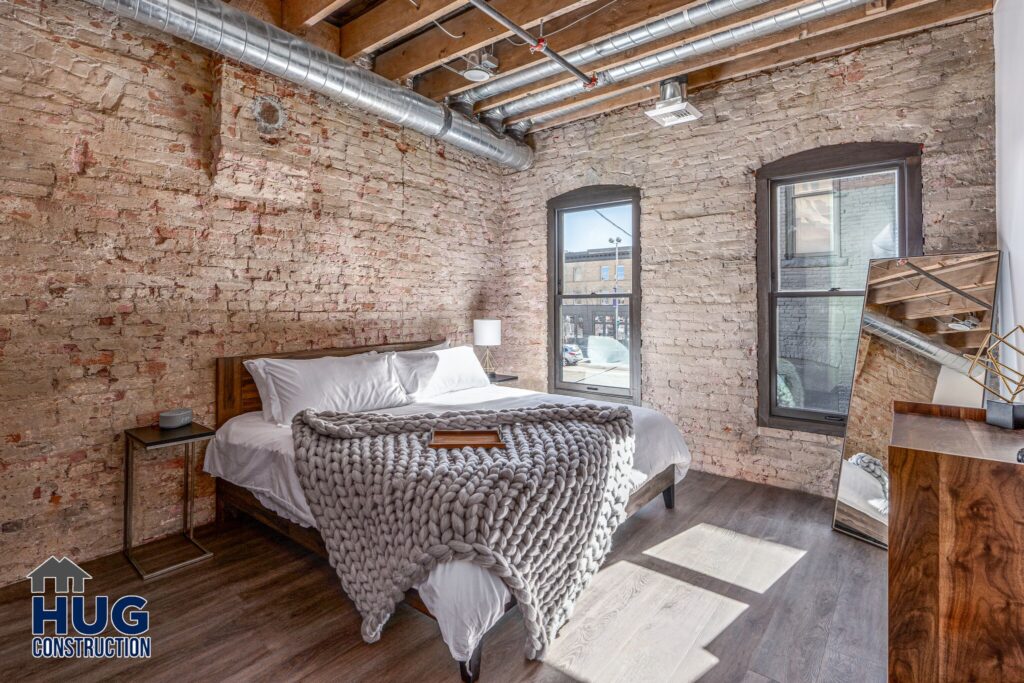 Image of a bed in a bedroom.