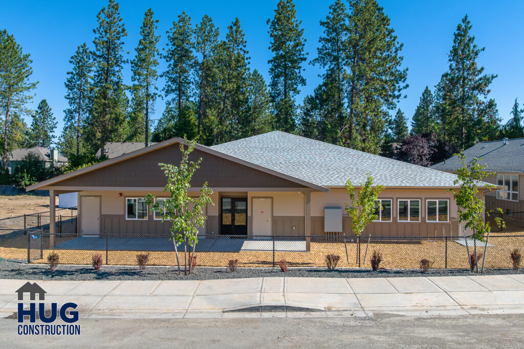 Exterior shot of the building structure.