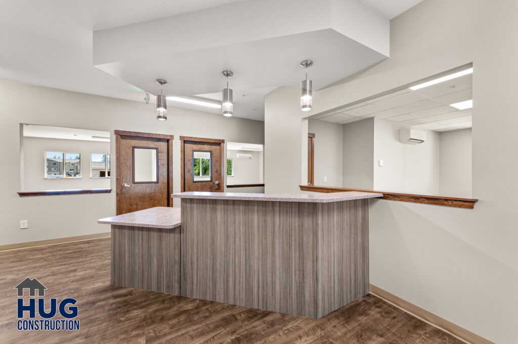 Green Gable Children's Learning Center. Interior shot of the reception area.