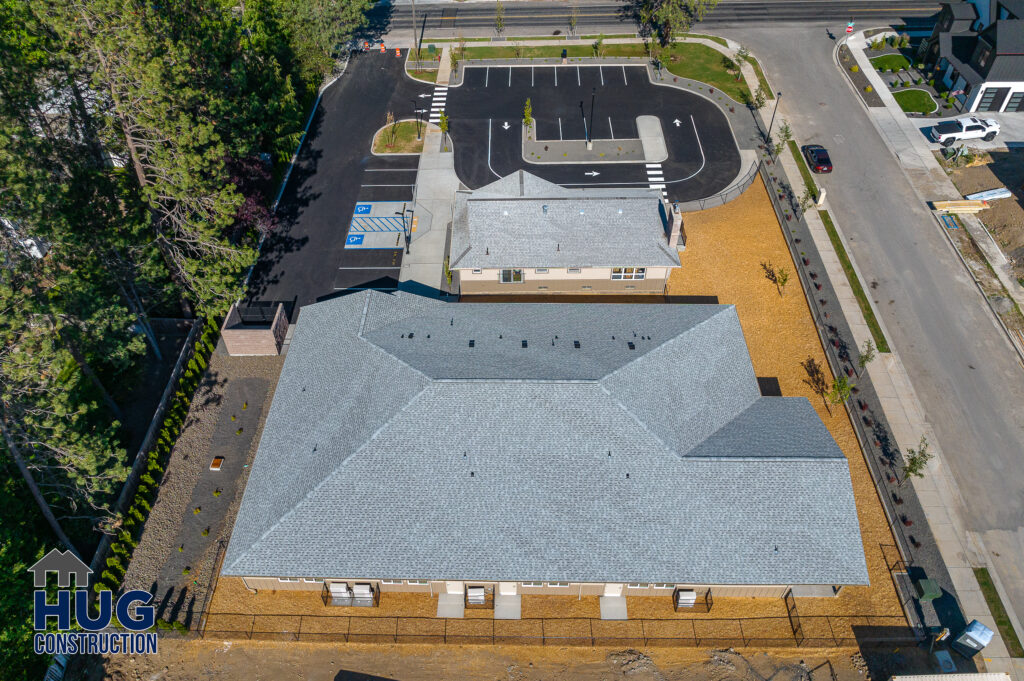 Green Gable Children's Learning Center. Aerial shot of the building.