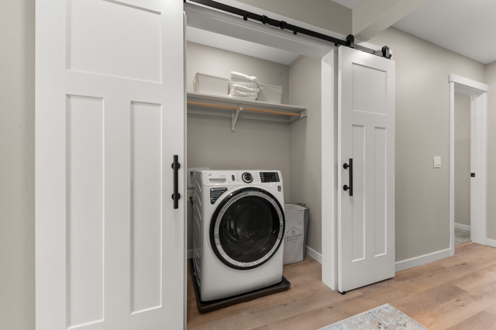 Aspenridge. Interior shot of laundry room.