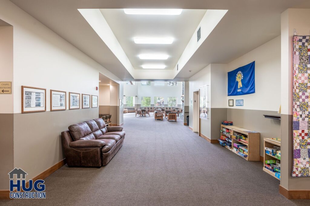 Ross Point Conference Center. Interior shot of hallway.