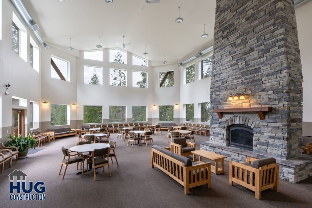 Ross Point Conference Center. Interior shot of meeting area.