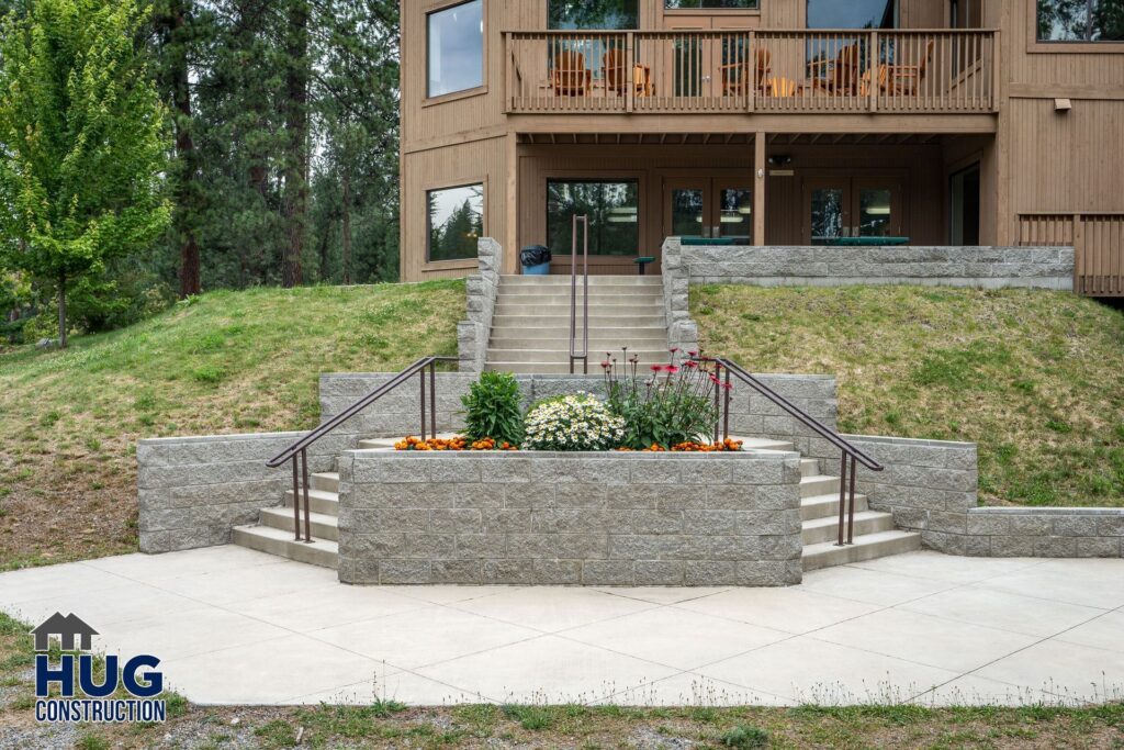 Ross Point Conference Center. Exterior shot of building.