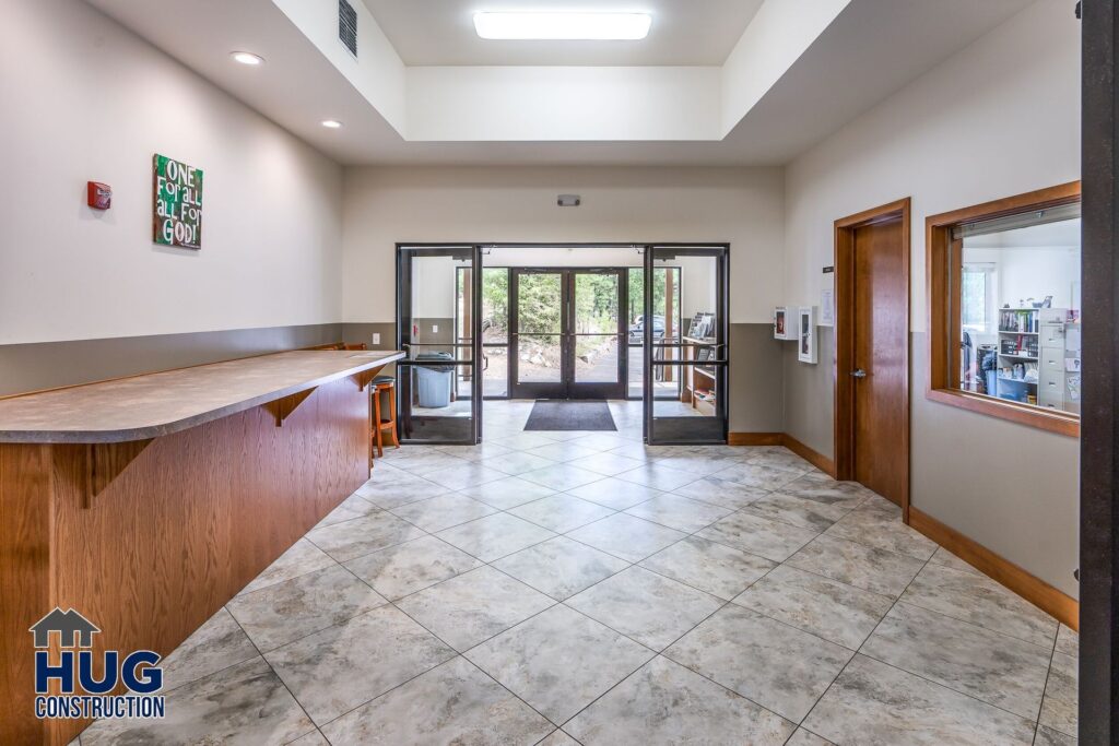 Ross Point Conference Center. Interior shot of entrance.