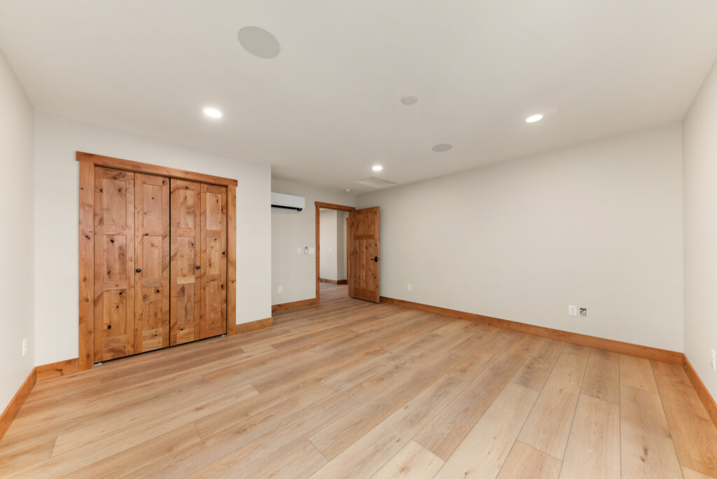 Alderwood. Interior photo of bedroom.