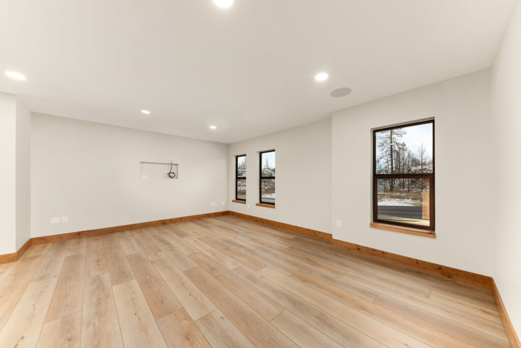 Interior photo of bedroom.