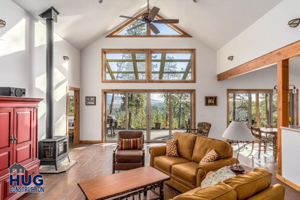 Cedar Rim. Interior shot of living space.