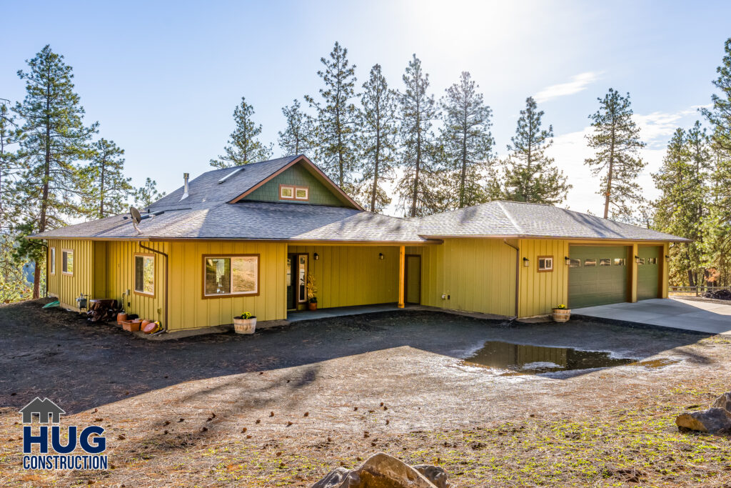 Exterior shot of custom home.