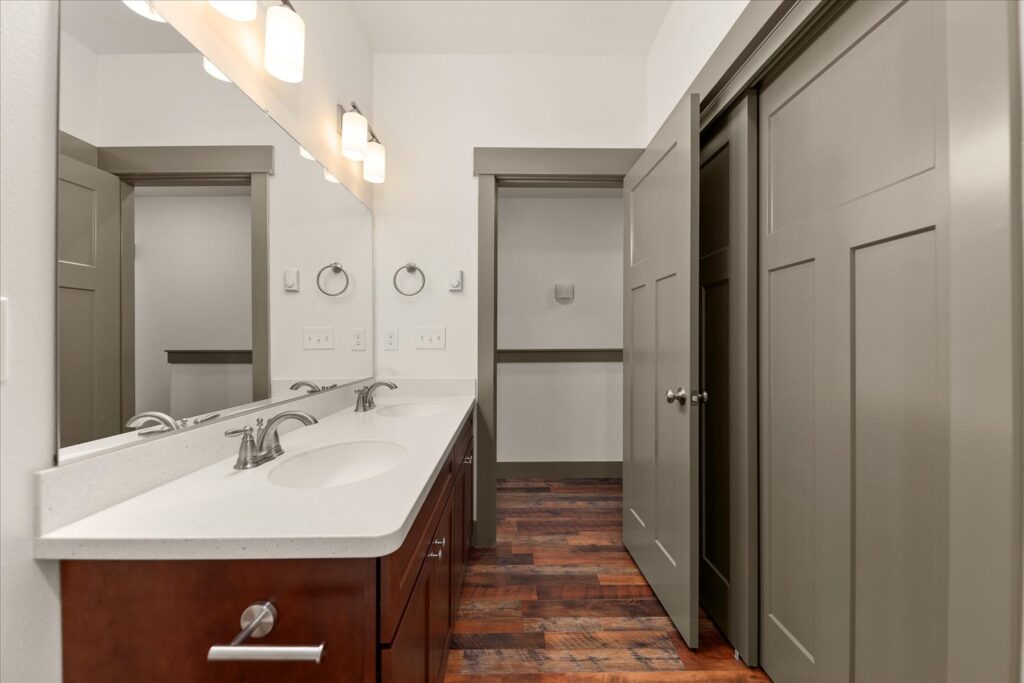 Commercial-88. Multi-Family Dwelling. Interior photo of bathroom vanity.