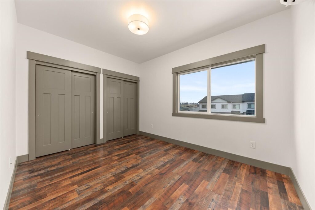 Multi-Family Dwelling. Interior photo of bedroom.