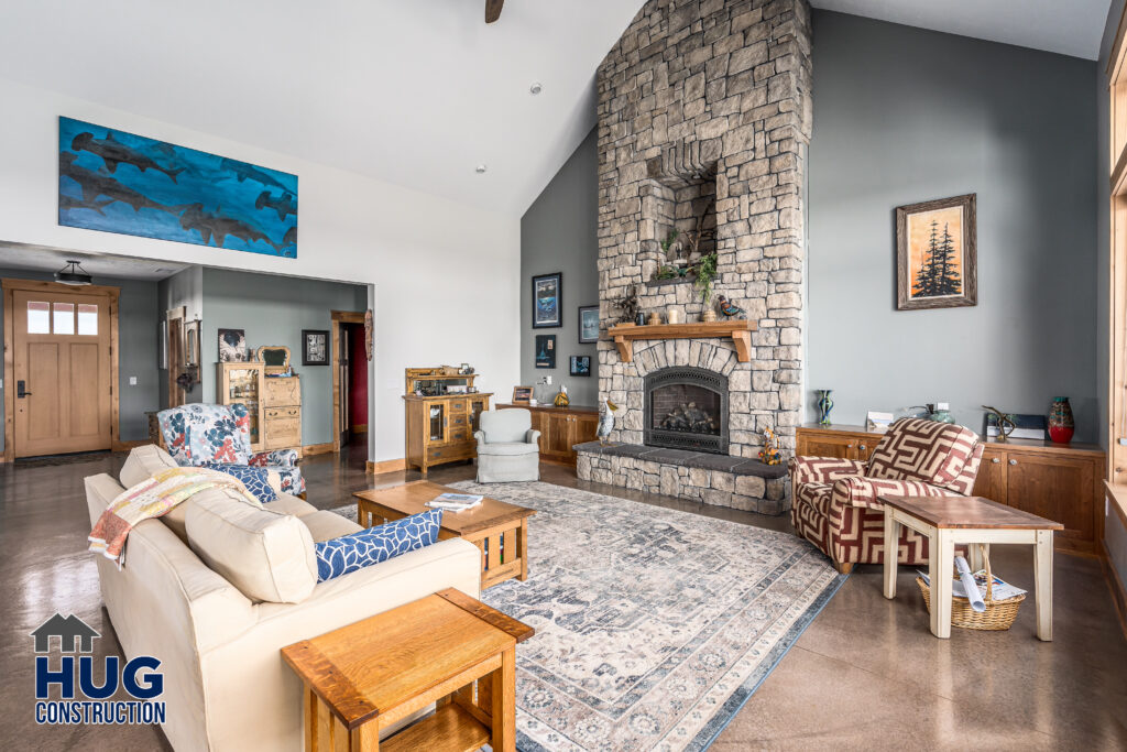 Interior shot of the living room.