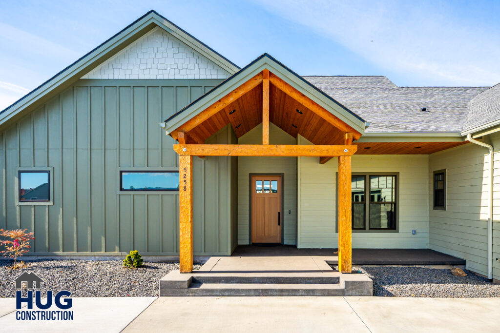 Falcon Point. Exterior shot of the front entrance.