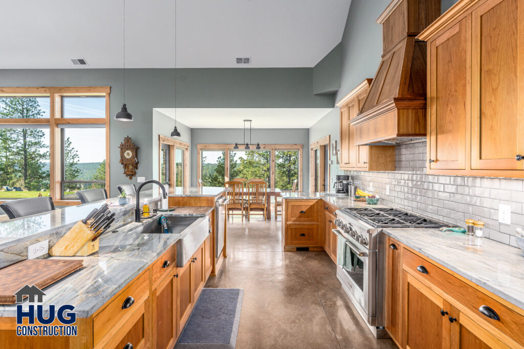 Interior shot of the kitchen.