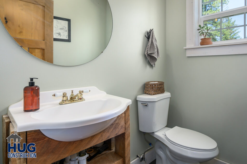 Hatch Road. Interior photo of bathroom.