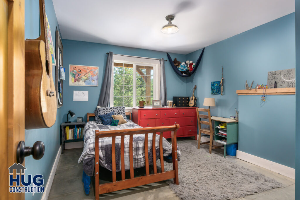 Hatch Road. Interior photo of bedroom.