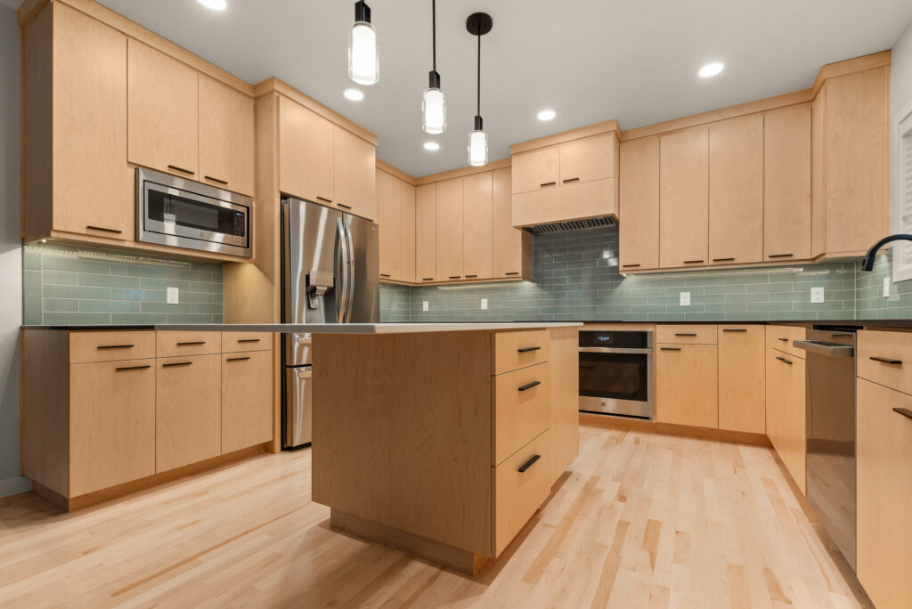 Interior image of kitchen.