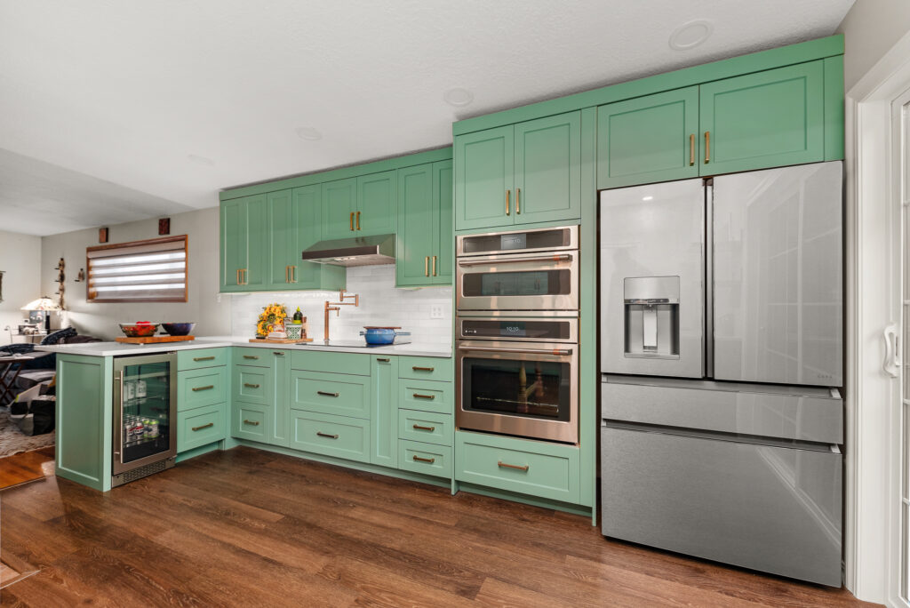 KitchenRemodel-84. Interior photo of kitchen with appliances.