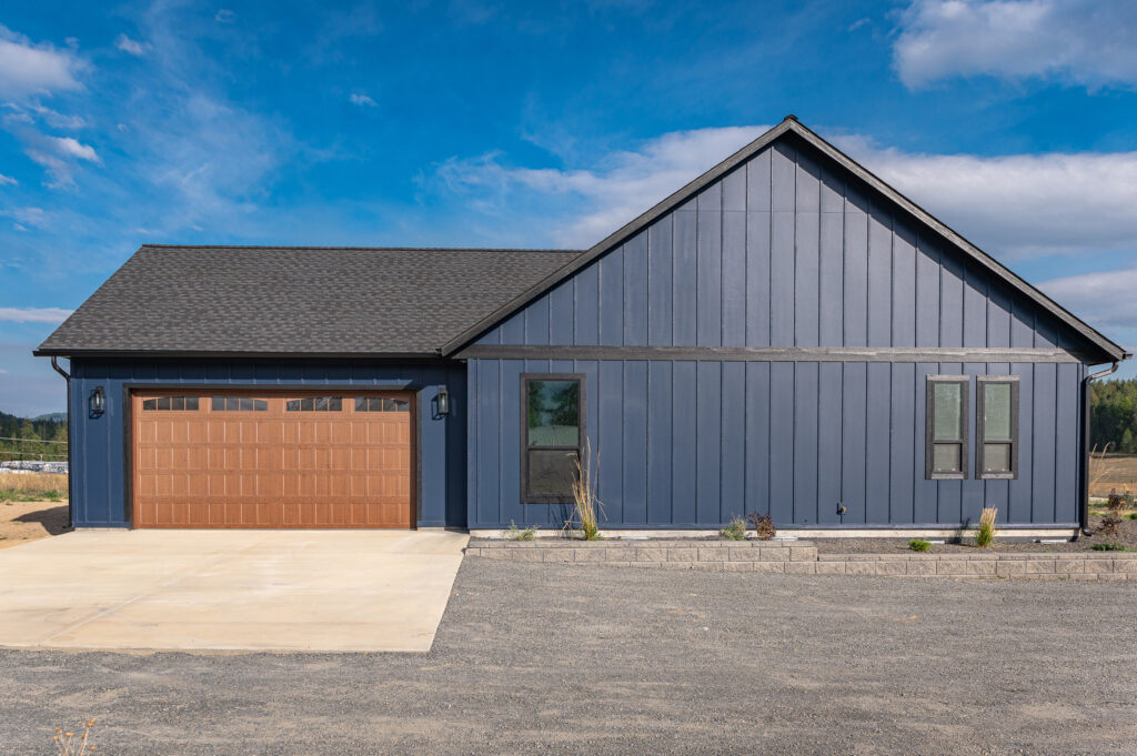 Exterior shot of the garage.