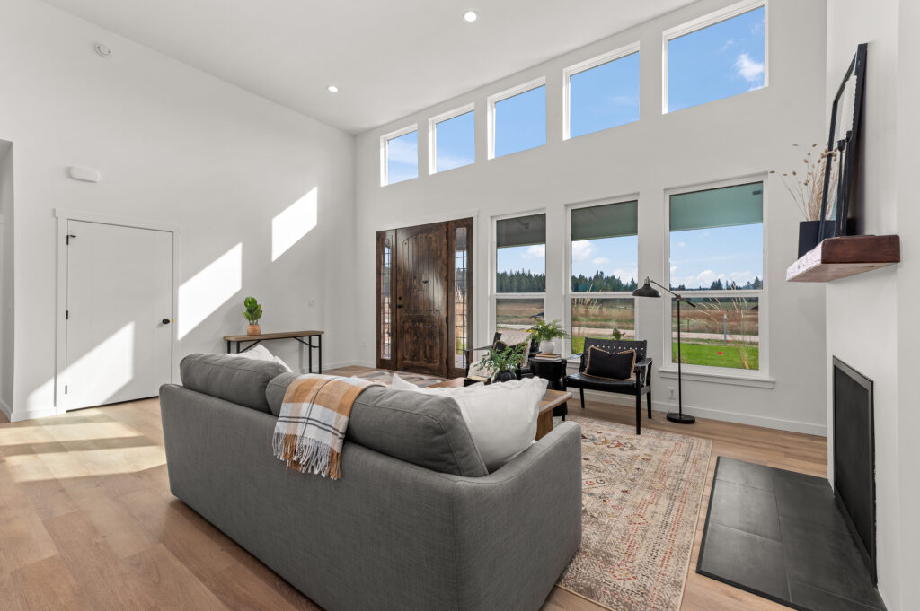 Interior shot of the living room.