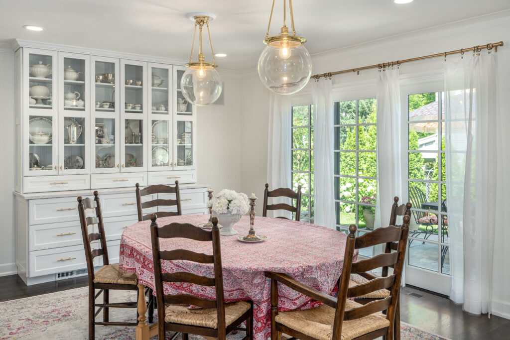 Full Home Remodel. Interior shot of dining nook.