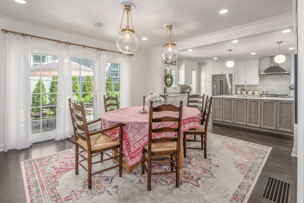 Full Home Remodel. Interior shot of dining nook.