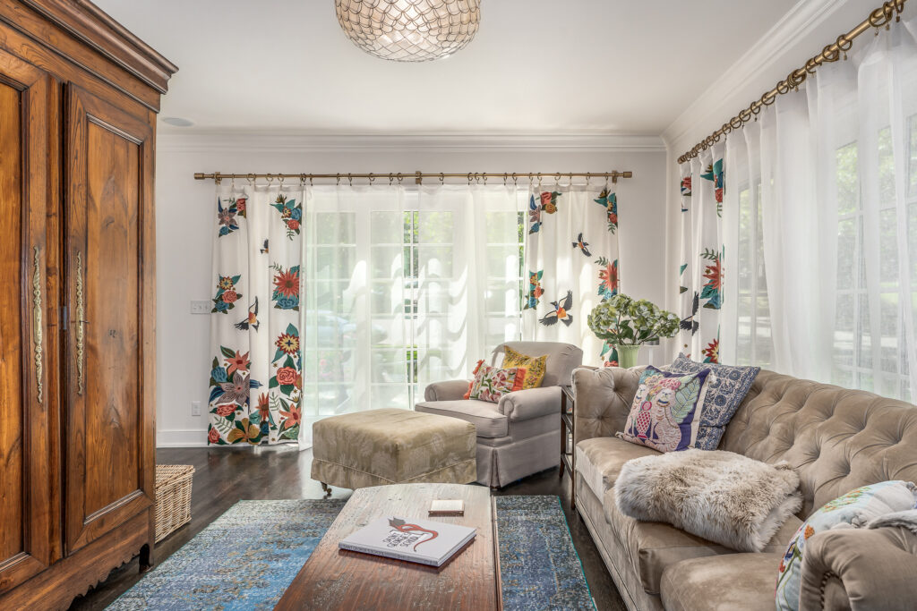 Full Home Remodel. Interior shot of sitting room.