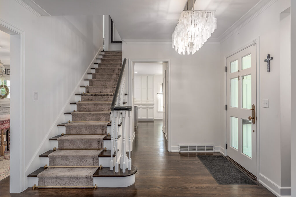 Full Home Remodel. Interior shot of stairway.