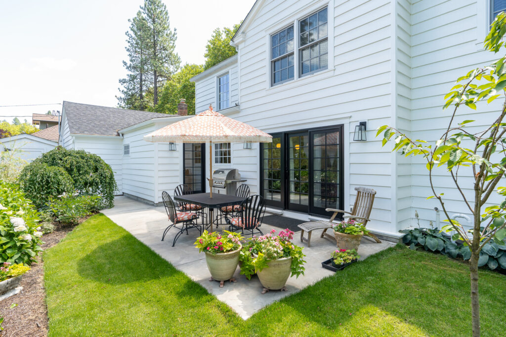 21st Ave Full Home Remodel. Exterior shot of home, back patio area.