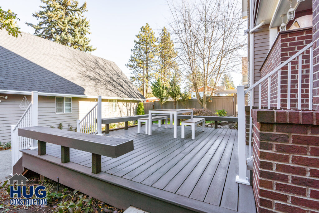 West 20th Deck Remodel. Exterior shot of deck.