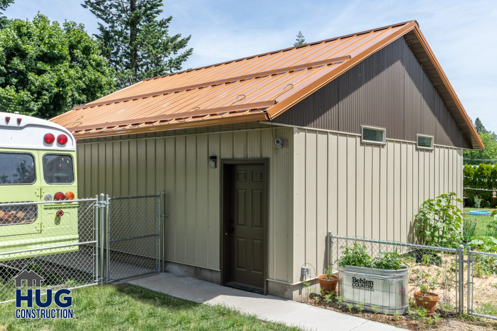 39th Avenue Garage Addition. Exterior photo of the garage.