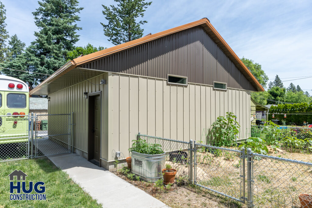 39th Avenue Garage Addition. Exterior photo of the garage.