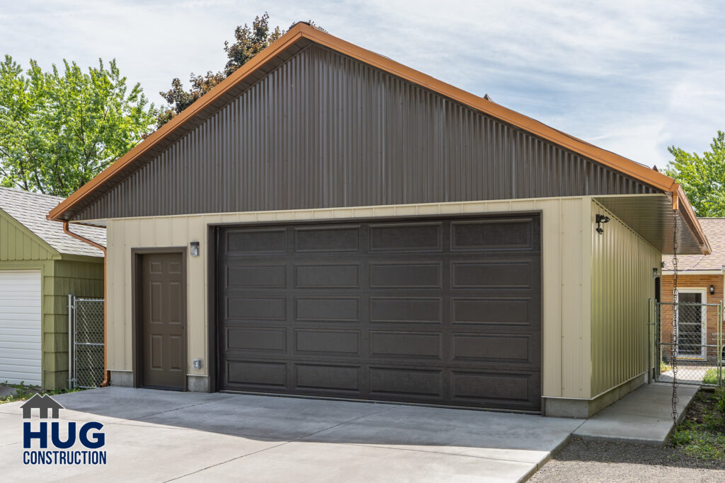 Garage Addition. Exterior photo of the garage.