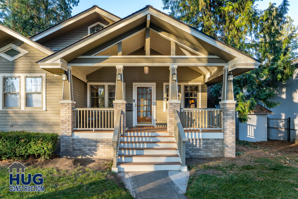 19th Ave. New porch remodel. Exterior photo of new porch.