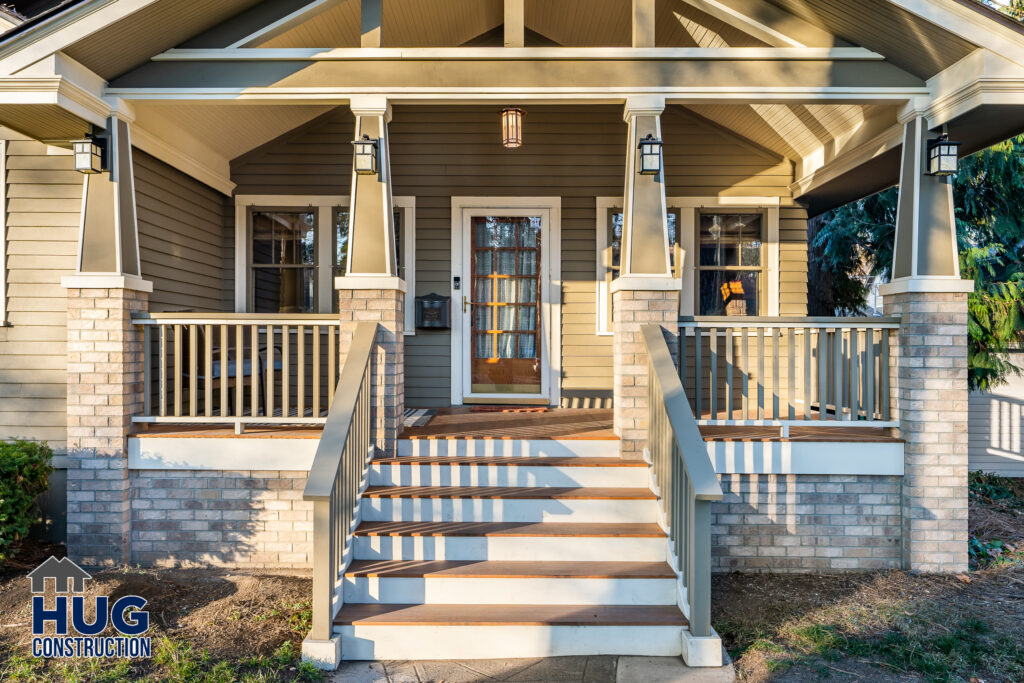 19th Ave. New porch remodel. Exterior photo of remodeled porch area.