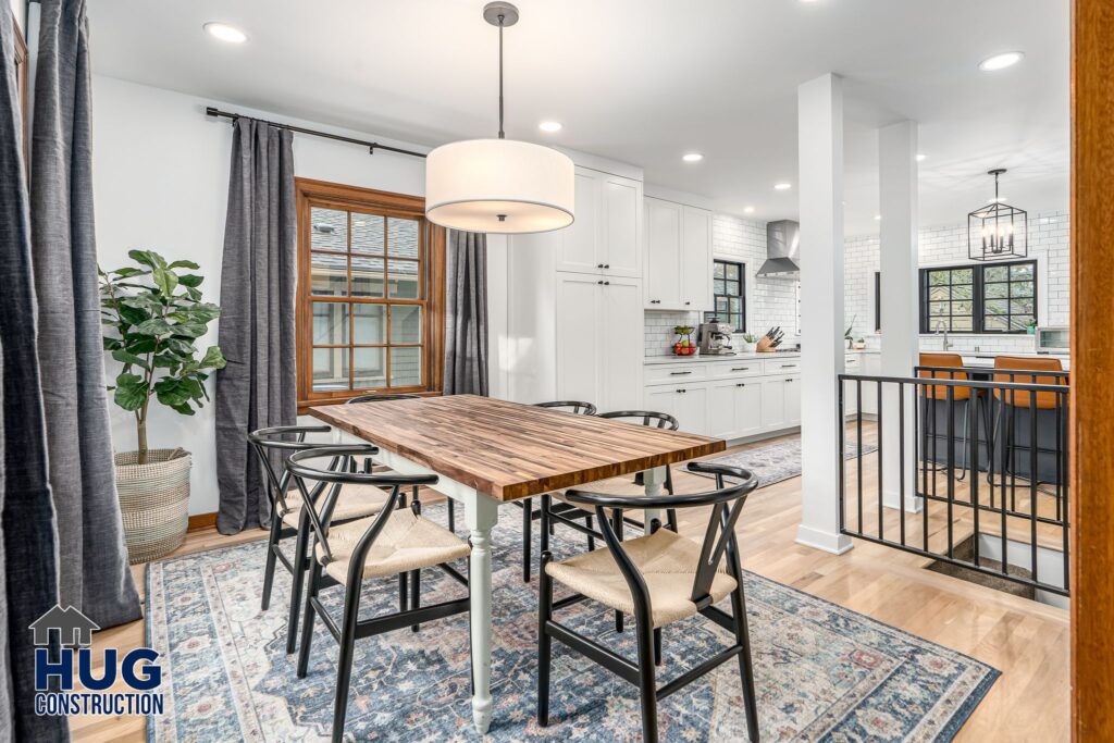 Kitchen Remodel. Interior shot of a dining area.