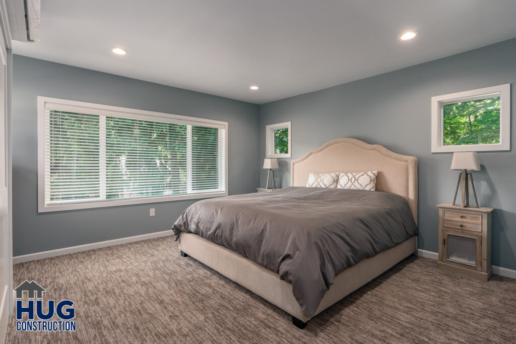 25th Ave Home Remodel. Interior photo of a bed in a bedroom.