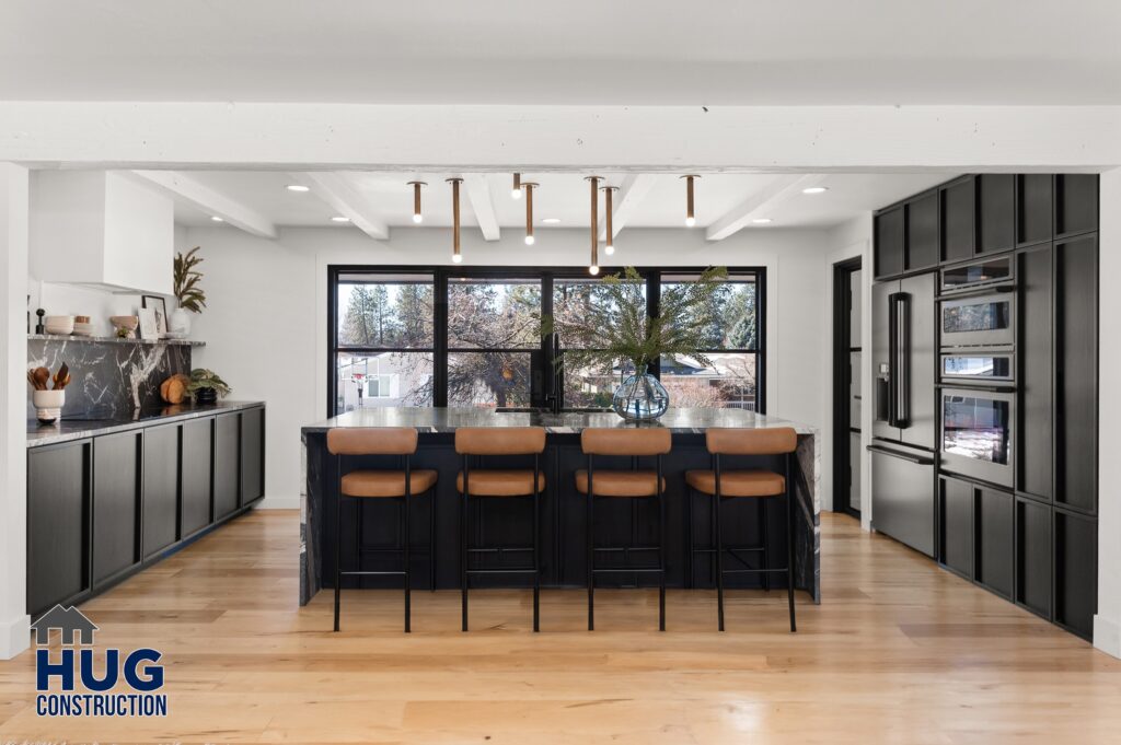 Kitchen Remodel. Kitchen Island seating area.