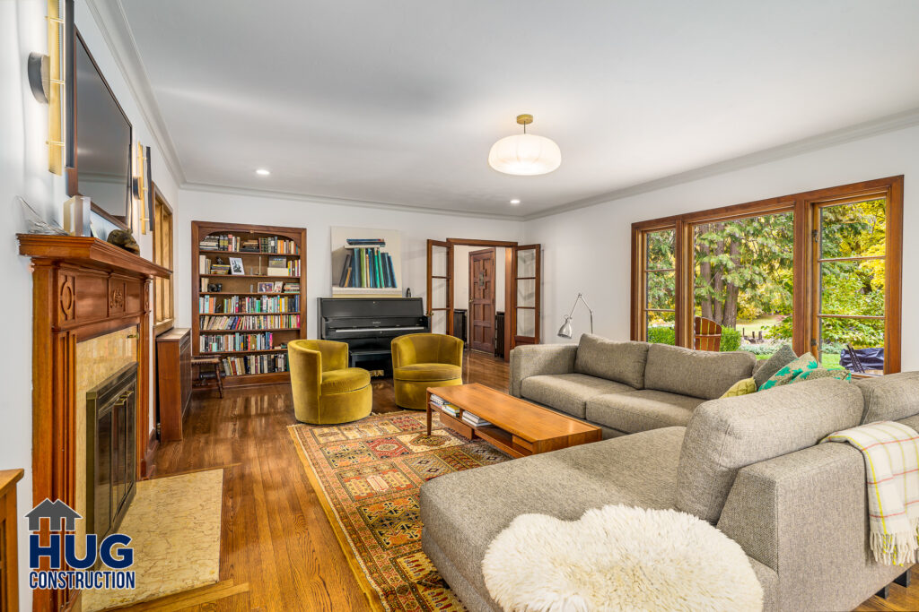 Interior Remodel. Interior photo of family room.