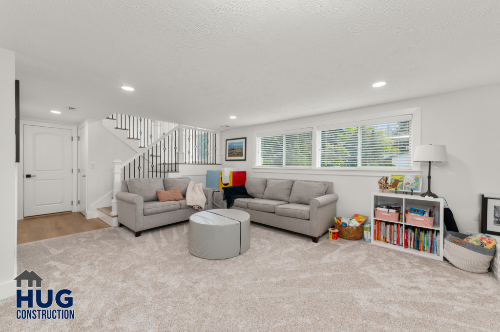 Addition and Kitchen Remodel. Interior photo of family room.