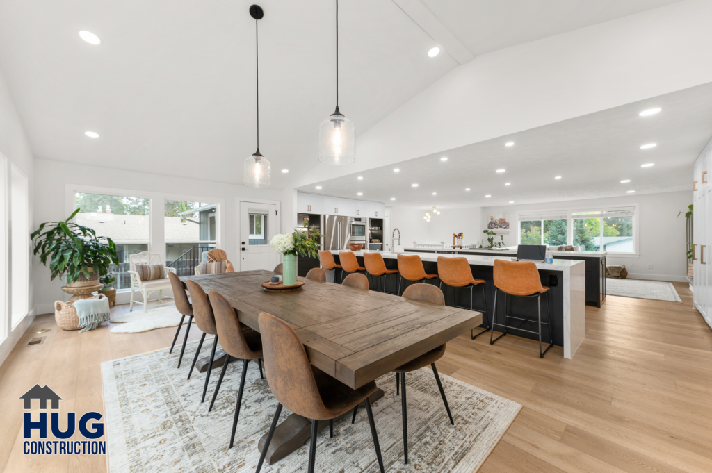 South Pittsburg Addition and Kitchen Remodel. Interior photo of dining area.