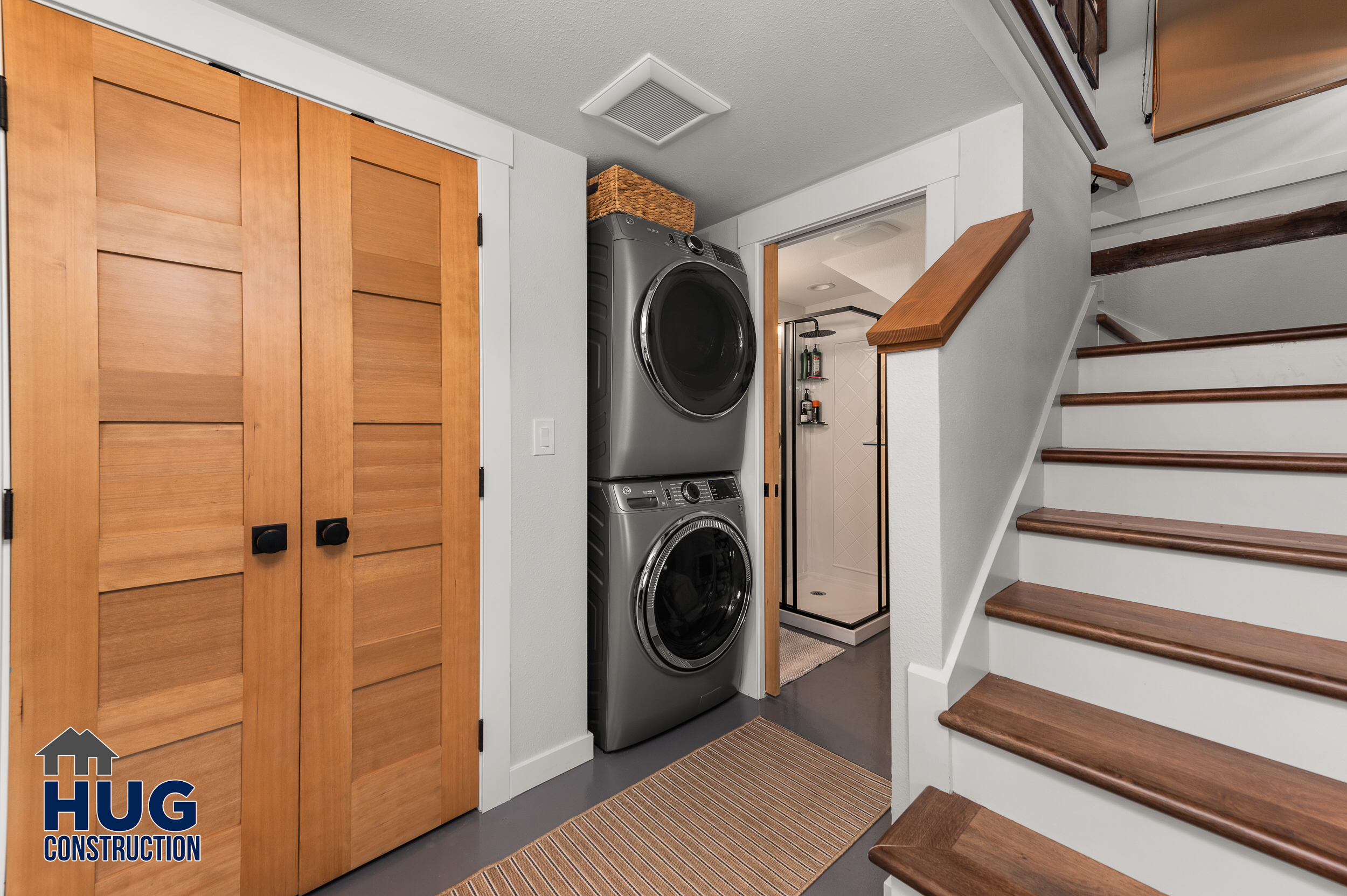 Silver Beach Remodel and New Deck. Interior photo of laundry area.