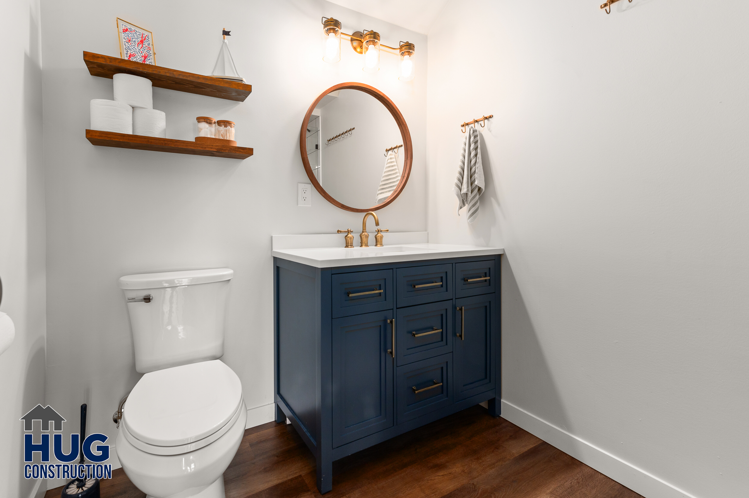 Remodel and New Deck. Interior photo of bathroom and vanity.