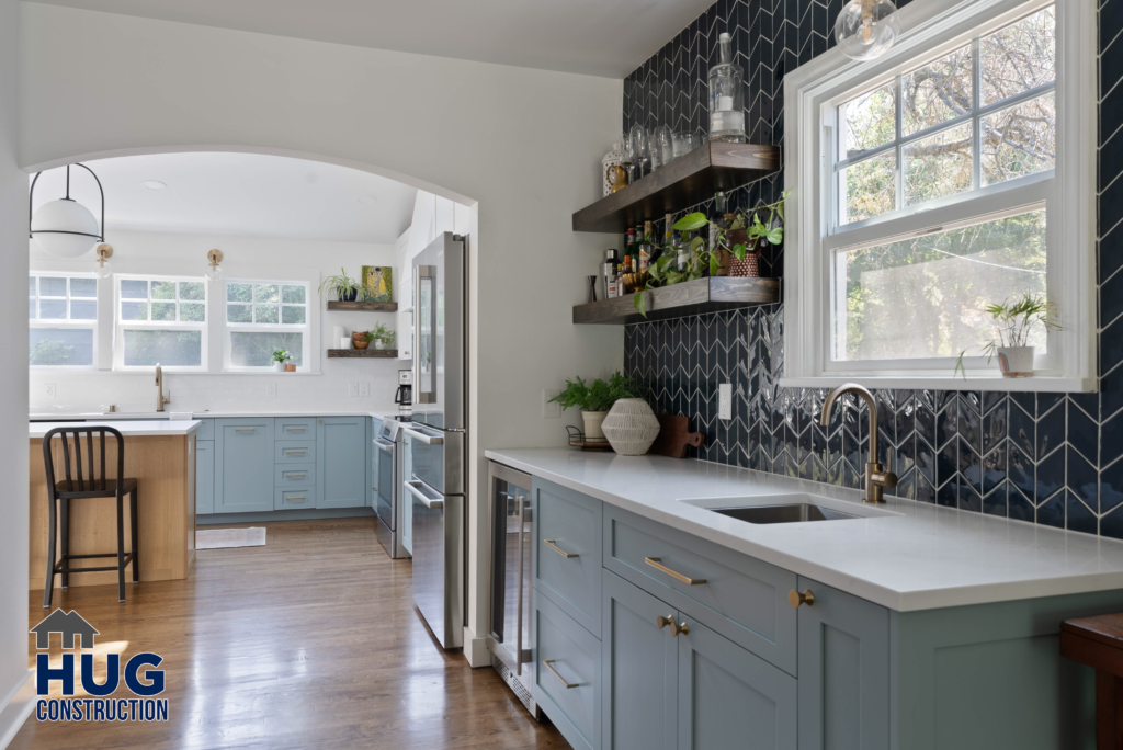 Kitchen and Addition. Interior photo of kitchen sink.