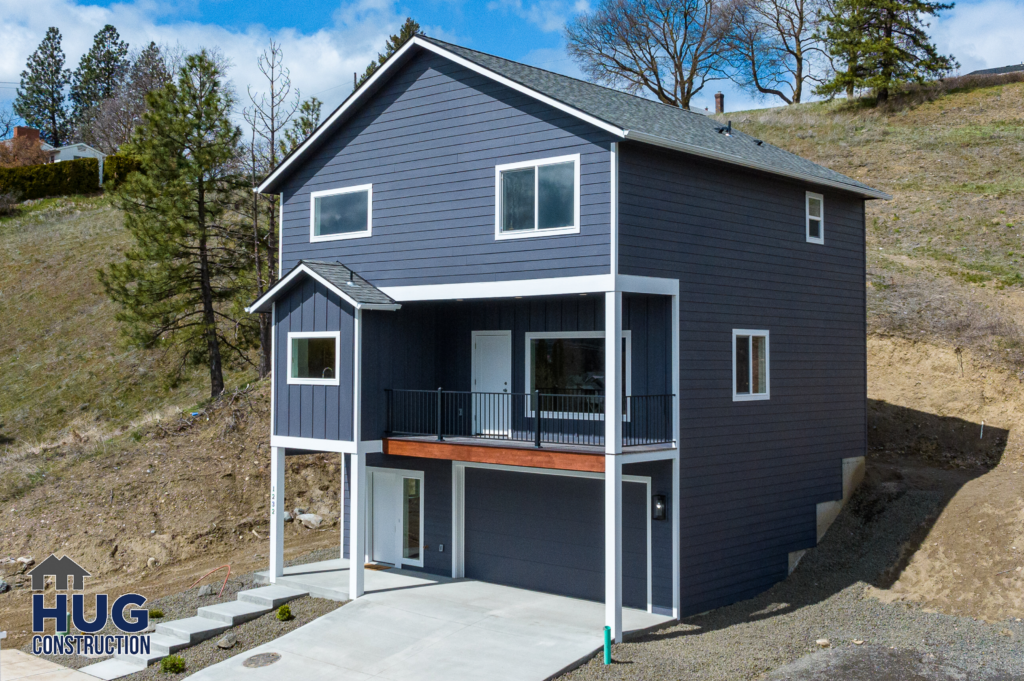 Custom Residential Home. Exterior photo of the house.