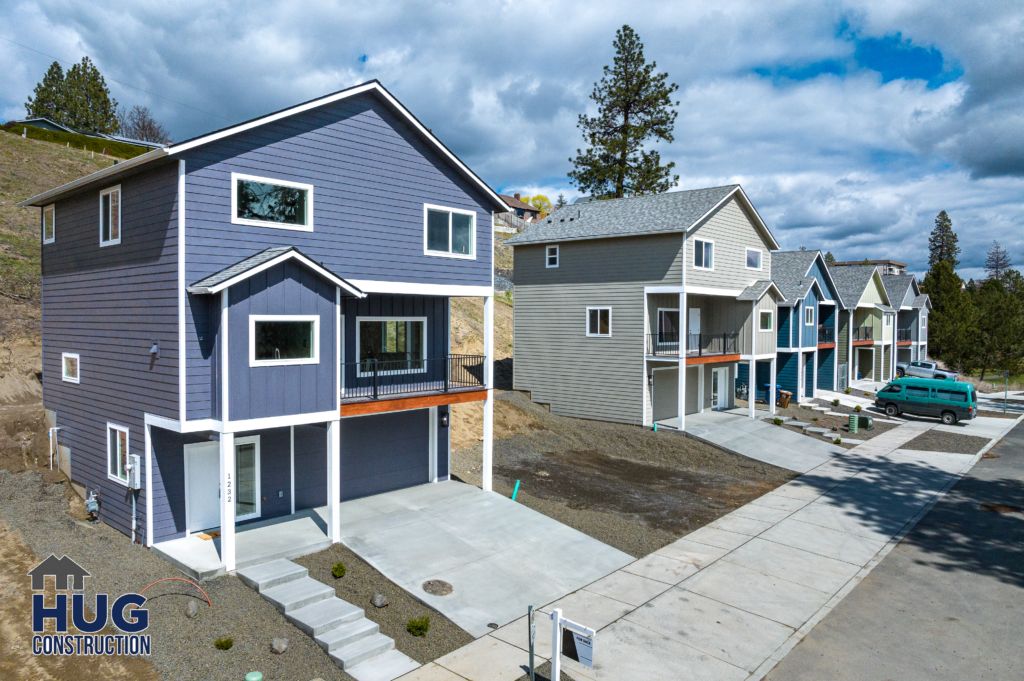 West Cora Avenue Custom Residential Home. Exterior photo of the house.