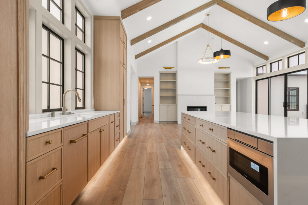 Luxury Custom Home Galley Kitchen.