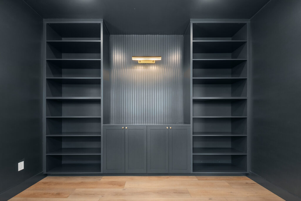 Luxury Custom Home Office Built-In Shelving.